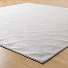 接触冷感極厚30mmラグ 洗えるカバータイプ(NクールSP g PLCB 185X185 GY) 5枚目画像