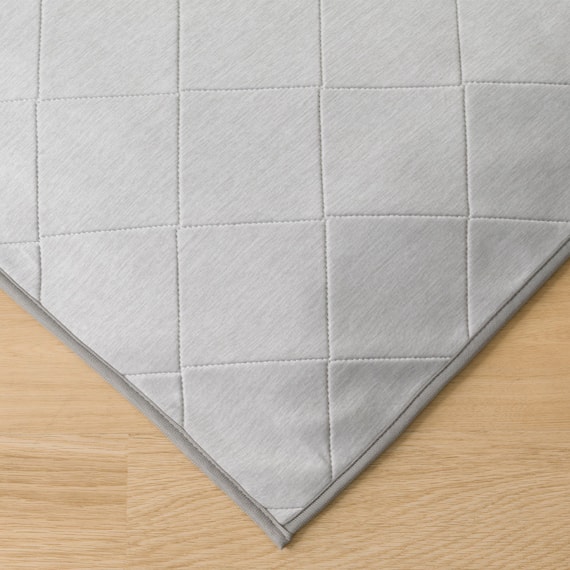 接触冷感極厚30mmラグ 洗えるカバータイプ(NクールSP g PLCB 185X240 GY) 12枚目画像