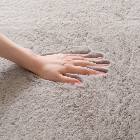 30mmウレタン入り防汚加工+防ダニ加工+防音ラグ(130X185 モカ PL16) 8枚目画像