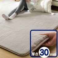 30mmウレタン入り防汚加工+防ダニ加工+防音ラグ(モカ PL16)