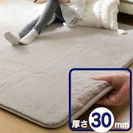30mmウレタン入り防汚加工+防ダニ加工+防音ラグ(モカ PL16)