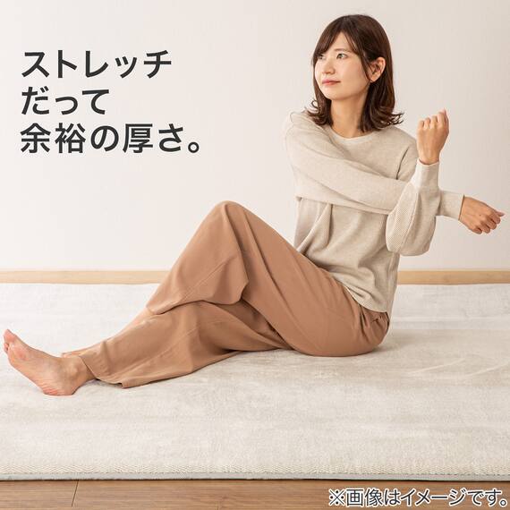 30mmウレタン入り防汚加工+防ダニ加工+防音ラグ(130X185 グレー PL17) 5枚目画像