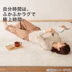 30mmウレタン入り防汚加工+防ダニ加工+防音ラグ(130X185 グレー PL17) 6枚目画像