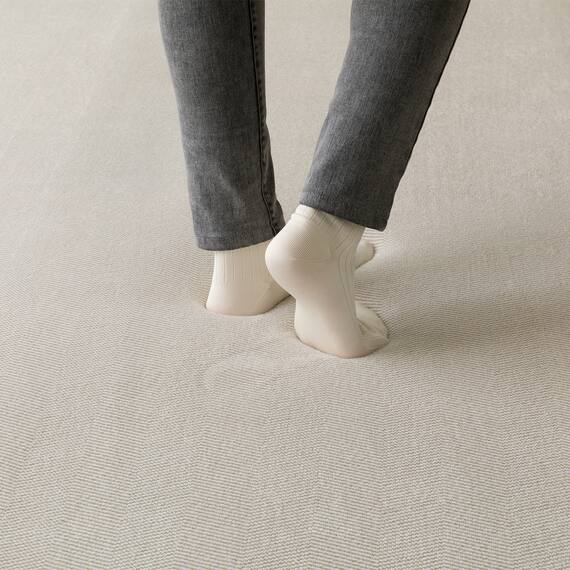 30mmウレタン入り防汚加工+防ダニ加工+防音ラグ(130X185 グレー PL17) 13枚目画像