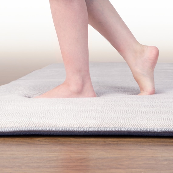 30mmウレタン入り防汚加工+防ダニ加工+防音ラグ(200X240 グレー PL17) 8枚目画像