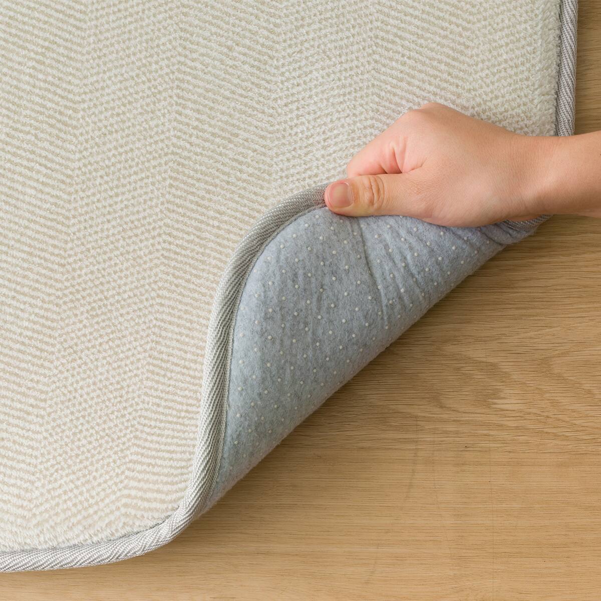 30mmウレタン入り防汚加工+防ダニ加工+防音ラグ(200X240 グレー PL17