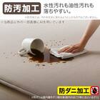 極厚30mmウレタン入り 防汚加工+防ダニ加工+防音ラグ(185X185 MO PL14) 3枚目画像
