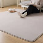 洗える 10mmウレタン入り吸湿発熱+蓄熱+保湿ラグ (Nウォーム185X185 ライトモカ gDA1) 13枚目画像