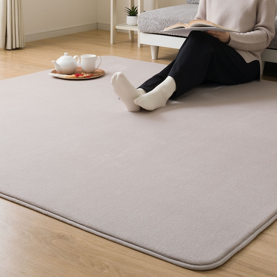 洗える 10mmウレタン入り吸湿発熱+蓄熱+保湿ラグ (Nウォーム185X185 ライトモカ gDA1) 13枚目画像