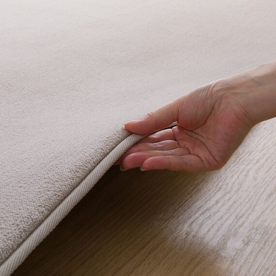 洗える 10mmウレタン入り吸湿発熱+蓄熱+保湿ラグ (Nウォーム185X185 ライトモカ gDA1) 16枚目画像