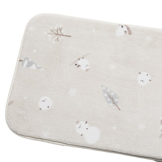 洗える!10mmウレタン入り吸湿発熱+蓄熱+保湿 フロアマット (Nウォーム50X120 シマエナガgDA4) 11枚目画像