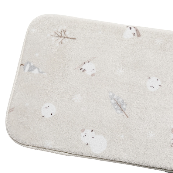 洗える!10mmウレタン入り吸湿発熱+蓄熱+保湿 フロアマット (Nウォーム50X120 シマエナガgDA4) 11枚目画像