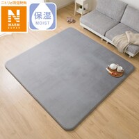 極厚30mmウレタン入り吸湿発熱+蓄熱+保湿+防音ラグ (NウォームSP185X185 グレー gDA7)