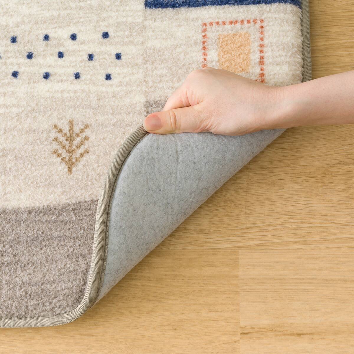 ニトリ ラグ30mm防汚・防ダニ・防音ラグ 200x240cm ニトリ（NITORI） 30mmウレタン入り 防汚加工+防音ラグ(200X240 GY