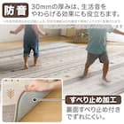 極厚30mmウレタン入り 防汚加工+防ダニ加工+防音ラグ(185X185 GB PL08) 4枚目画像