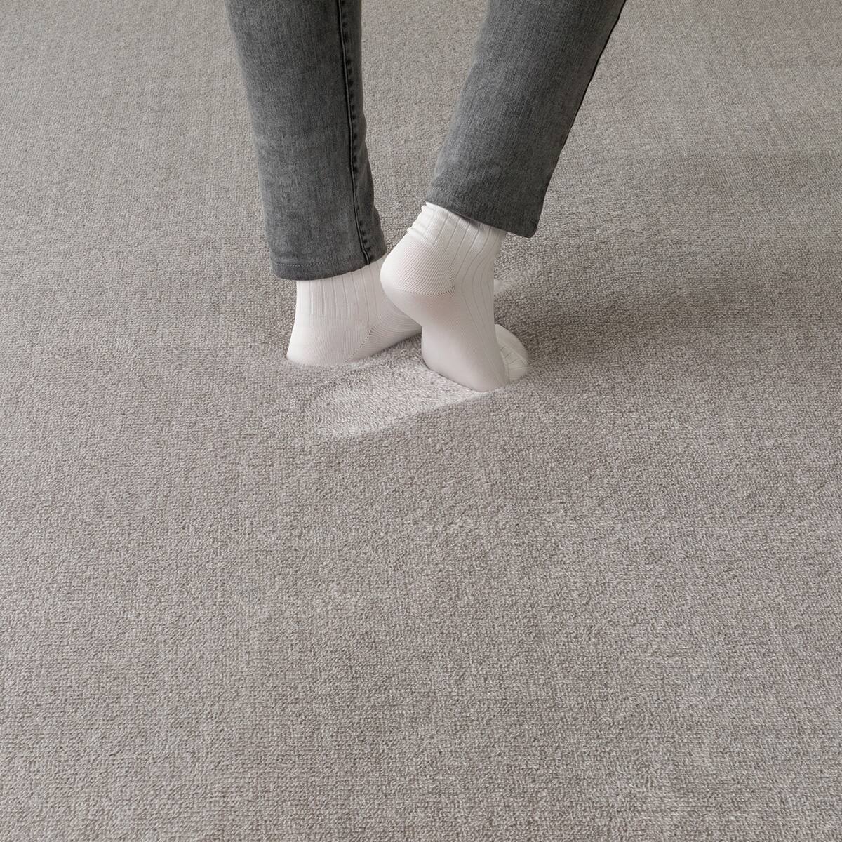 30mmウレタン入り 防汚加工+防ダニ加工+防音ラグ(130X185 GY PL11