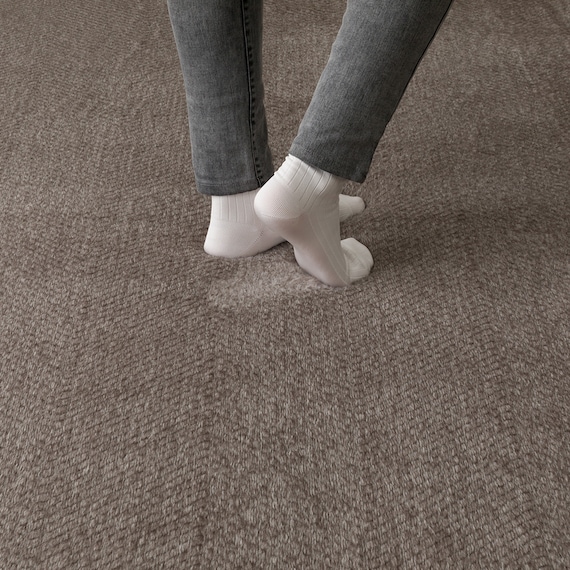 極厚30mmウレタン入り 防汚加工+防ダニ加工+防音ラグ(200X240 GY PL12) 10枚目画像