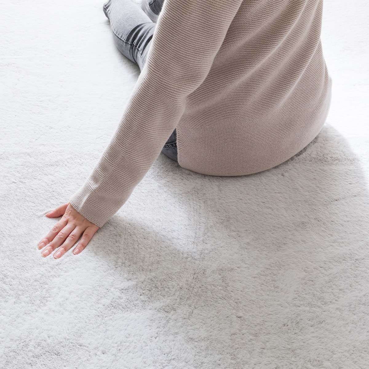 洗える 吸湿発熱+蓄熱+保湿 + 抗菌防臭加工+防ダニ加工ラグ(Nウォーム