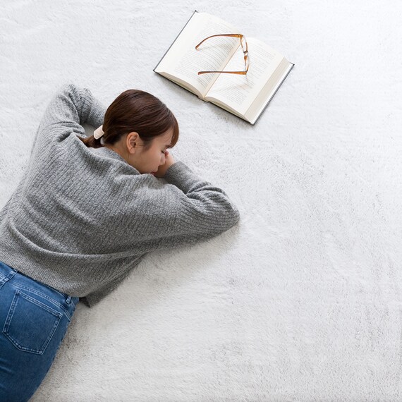 15mmウレタン入り 吸湿発熱+蓄熱+保湿+防音+防汚加工+防ダニ加工ラグ(NウォームWSP P 200X240MO MX54) 2枚目画像