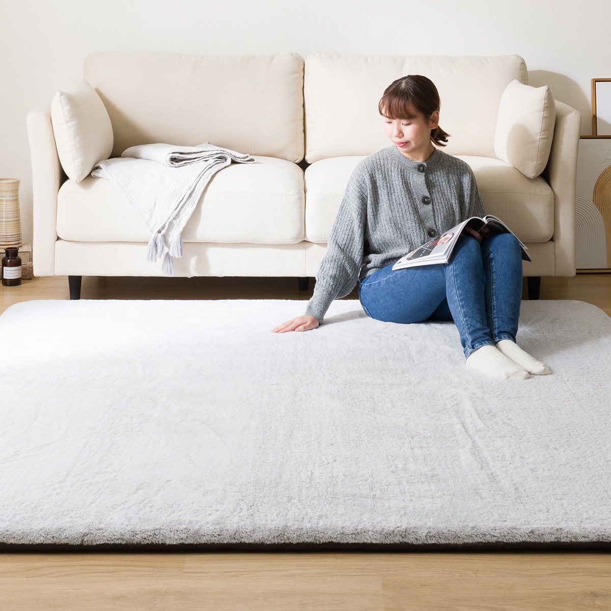 極厚30mmウレタン入り 吸湿発熱+蓄熱+保湿+防音+防汚加工+防ダニ加工