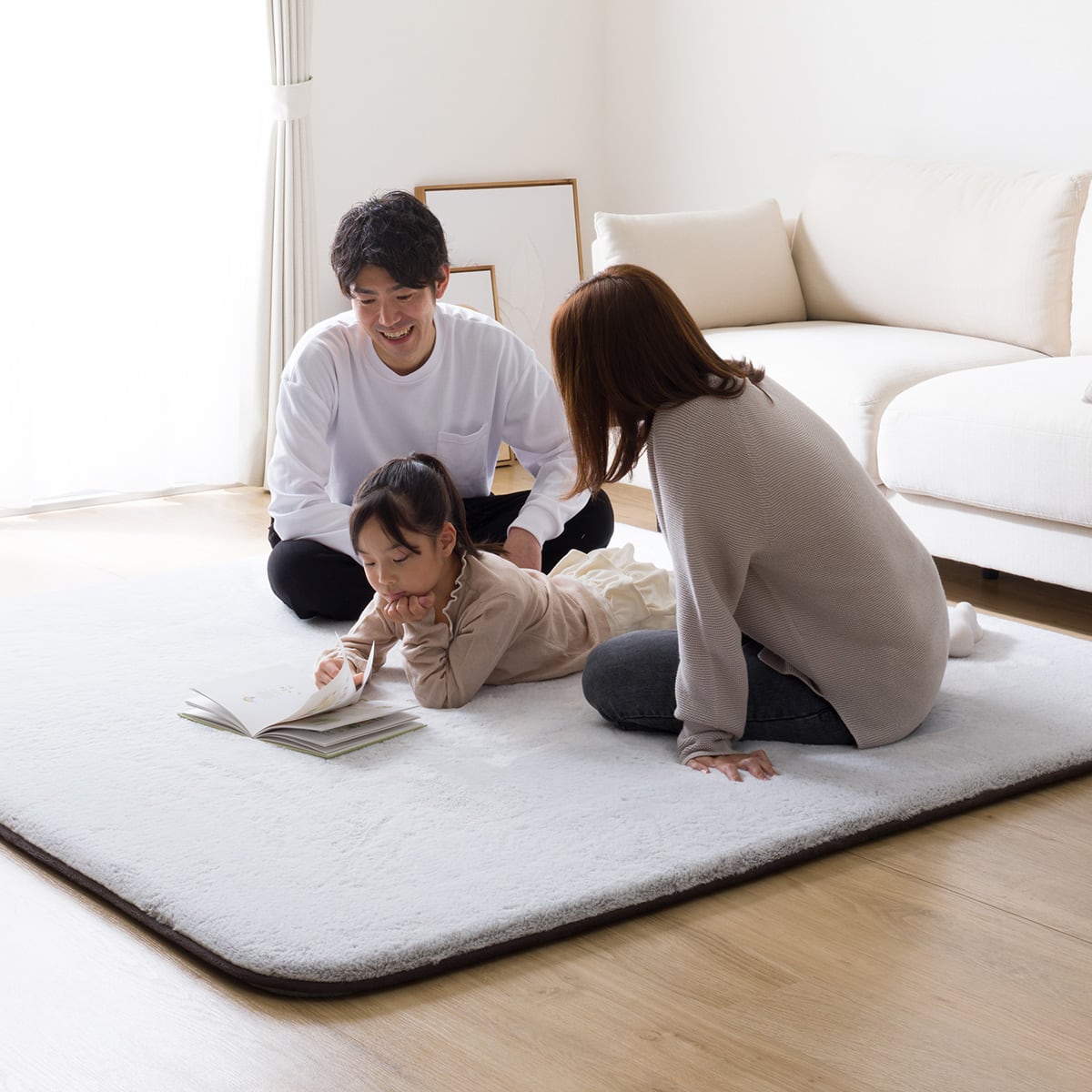 極厚30mmウレタン入り 吸湿発熱+蓄熱+保湿+防音+防汚加工+防ダニ加工