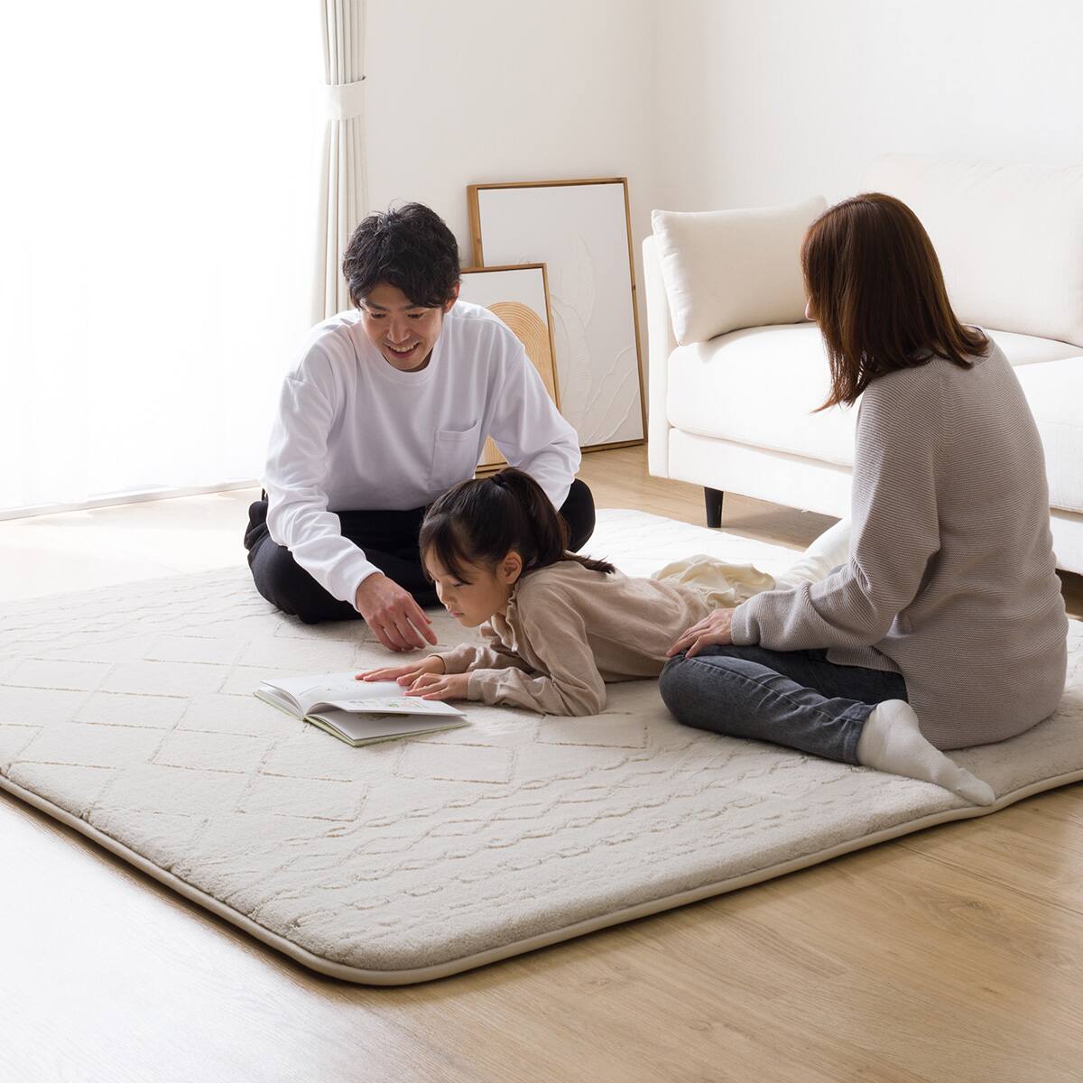 極厚30mmウレタン入り 吸湿発熱+蓄熱+保湿+防音+防汚加工+防ダニ加工