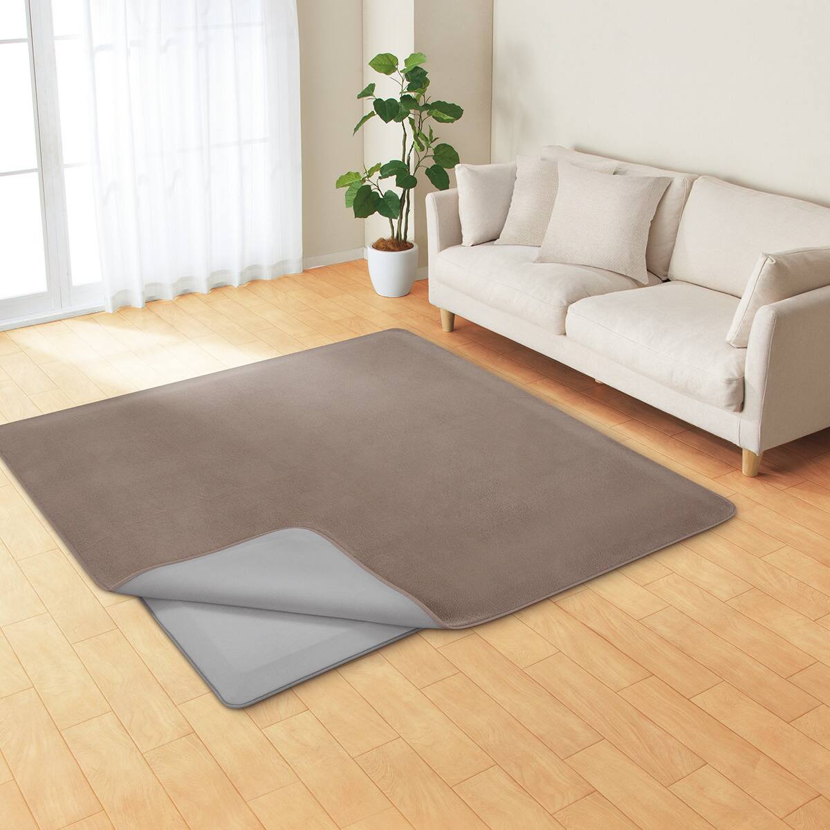 極厚30mmウレタンラグパット+洗える吸湿発熱+防汚加工ラグ(Nウォーム