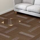 【10枚以上から購入可】タイルカーペット(40X40 ミドルブラウン WY006) 1枚目画像