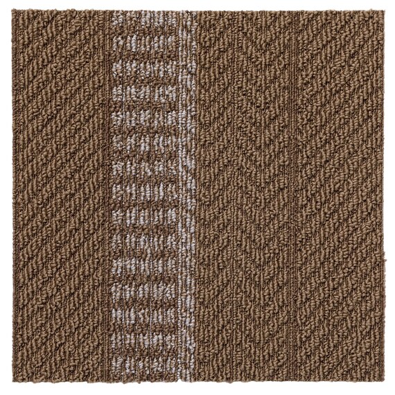 【10枚以上から購入可】タイルカーペット(40X40 ミドルブラウン WY006) 6枚目画像