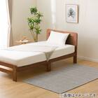 ウレタン入りジャカード織りラグ(185X185 グレー JA09) 9枚目画像