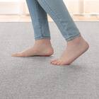 ウレタン入りジャカード織りラグ(185X185 グレー JA09) 13枚目画像