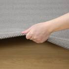 ウレタン入りジャカード織りラグ(185X185 グレー JA09) 15枚目画像