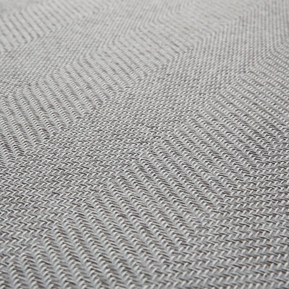 ウレタン入りジャカード織りラグ(185X185 グレー JA09) 18枚目画像