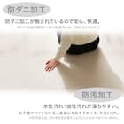 極厚30mmウレタン入り 防汚加工+防ダニ加工+防音ラグ(185X185 MO PL20) 4枚目画像