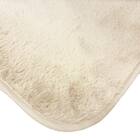 なめらかでやわらかい肌ざわりのラグ(185X185 IV FR02) 5枚目画像