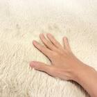 なめらかでやわらかい肌ざわりのラグ(185X185 IV FR02) 6枚目画像