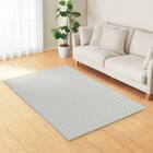 洗える 接触冷感 中綿キルト ラグ(Nクール 130X185 グレー VK01) 2枚目画像