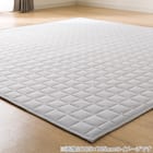 洗える 接触冷感 中綿キルト ラグ(Nクール 130X185 グレー VK01) 9枚目画像