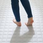 洗える 接触冷感 中綿キルト ラグ(Nクール 130X185 グレー VK01) 14枚目画像