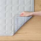 洗える 接触冷感 中綿キルト ラグ(Nクール 130X185 グレー VK01) 15枚目画像