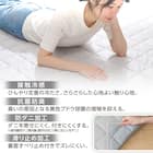 洗える 接触冷感 中綿キルト ラグ(Nクール極冷 185X185 グレー WY01) 4枚目画像