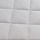 洗える 接触冷感 中綿キルト ラグ(Nクール極冷 185X185 グレー WY01) 11枚目画像