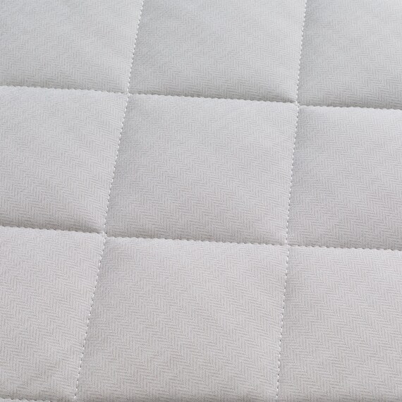 洗える 接触冷感 中綿キルト ラグ(Nクール極冷 185X185 グレー WY01) 11枚目画像