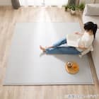 15mmウレタン入り 接触冷感ラグ(Nクール極冷 P 130X185 グレーWY02) 8枚目画像