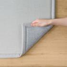 15mmウレタン入り 接触冷感ラグ(Nクール極冷 P 130X185 グレーWY02) 15枚目画像