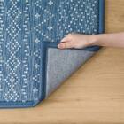 15mmウレタン入り 接触冷感ラグ タイル柄(Nクール極冷 PT 130X185 ブルーQ01) 15枚目画像