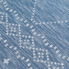 15mmウレタン入り 接触冷感 防汚 ラグ タイル柄(Nクール極冷 PT 185X185 ブルーQ01) 9枚目画像