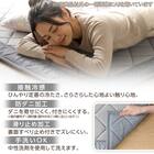 15mmウレタン入り 接触冷感ラグ キカ柄(Nクール極冷 PK 130X185 グレーQ02) 4枚目画像