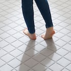 15mmウレタン入り 接触冷感ラグ キカ柄(Nクール極冷 PK 130X185 グレーQ02) 14枚目画像