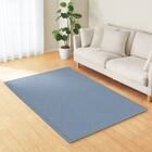 15mmウレタン入り 接触冷感 表面装飾 ラグ(Nクール極冷 PH130X185 ブルーW03) 2枚目画像